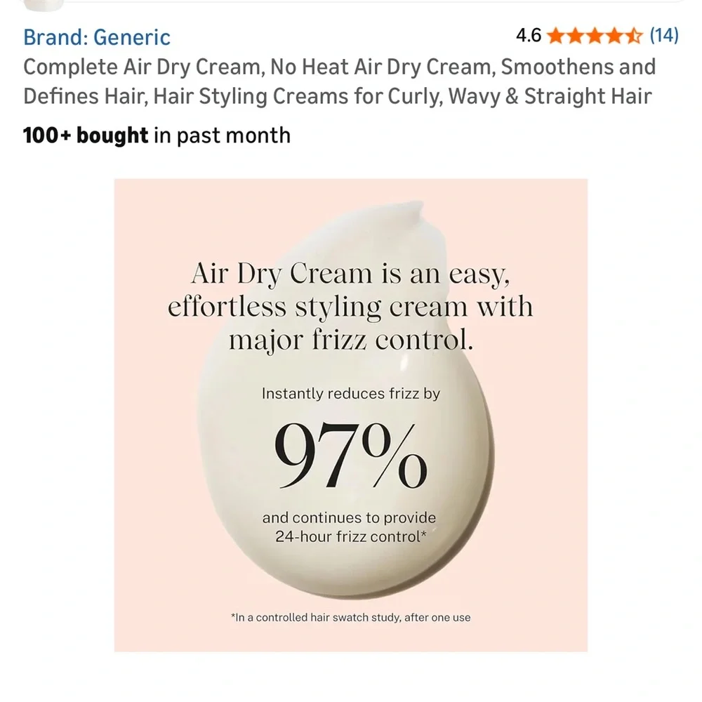 Complete Air Dry Cream, No Heat Air Dry Cream - Picture 3 of 8